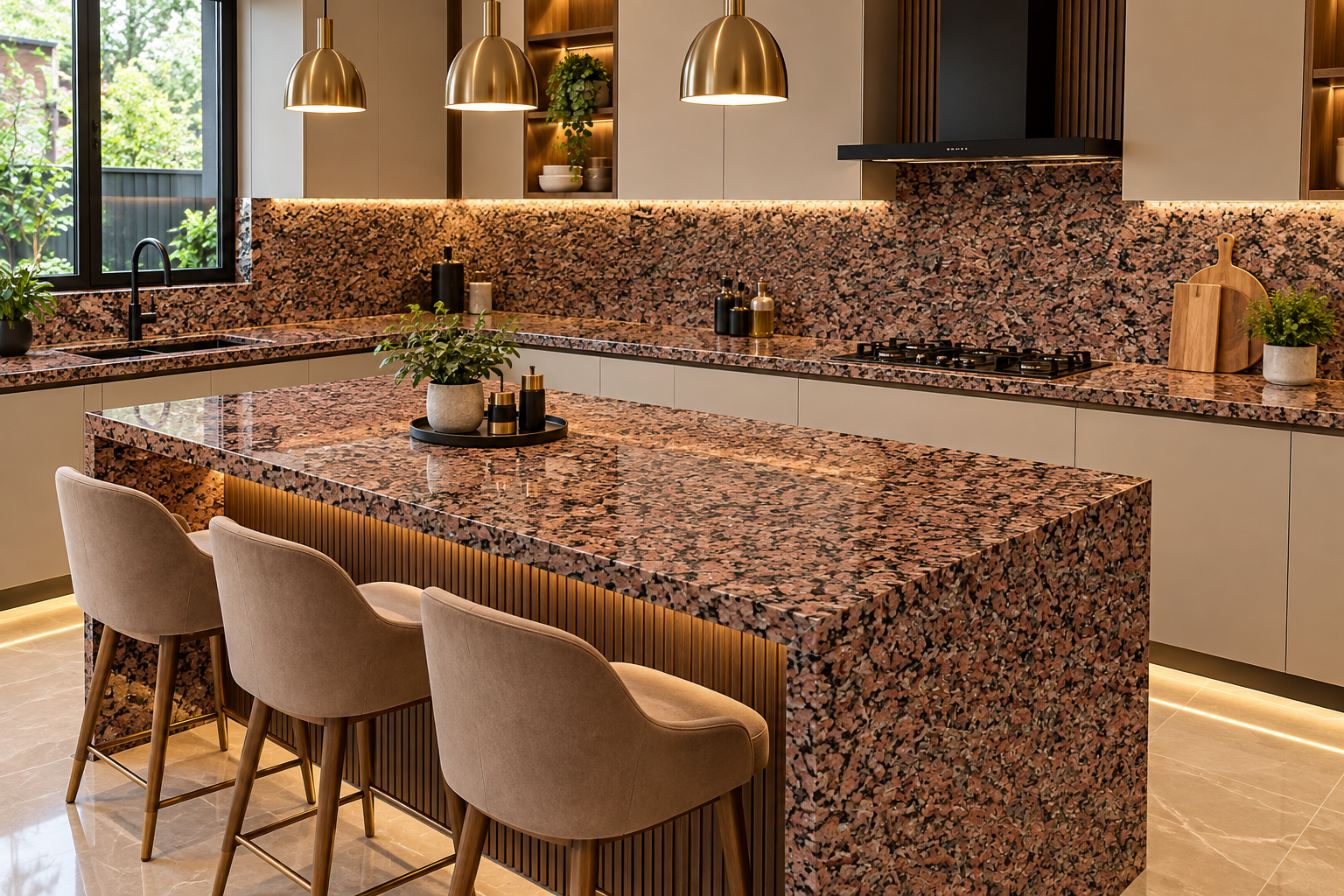 Image 1 of Rosa Balmoral Granite