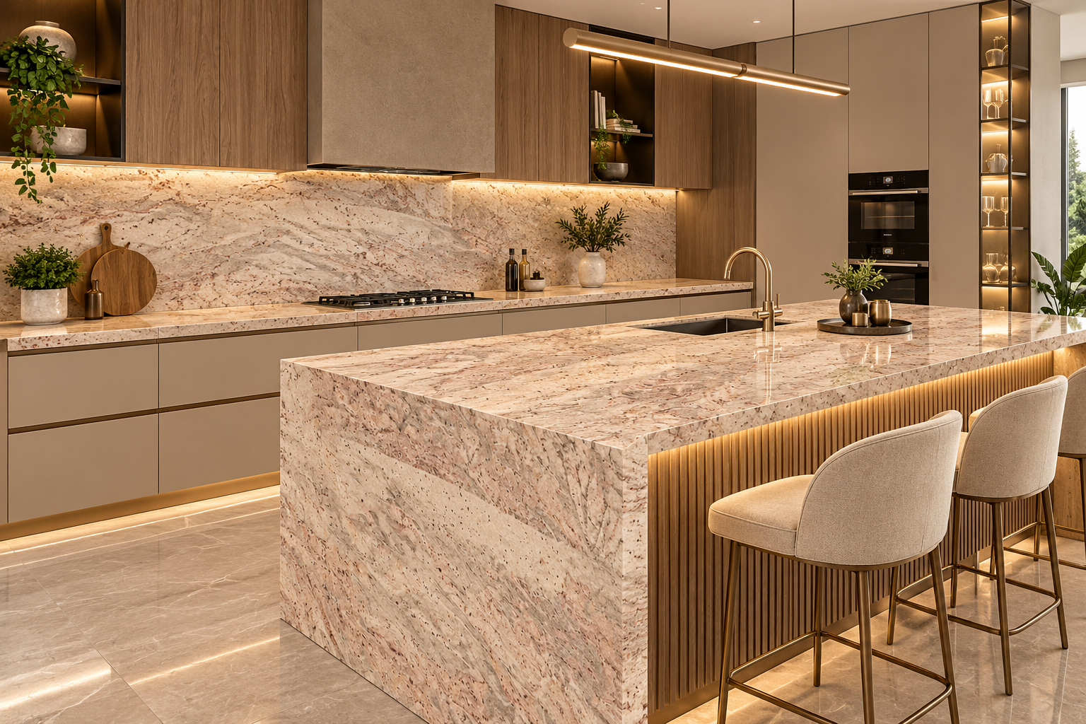 Image 1 of Ivory Brown Granite