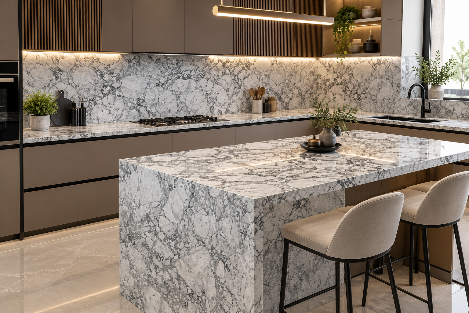 Image 1 of Bianco Eclipse Quartzite
