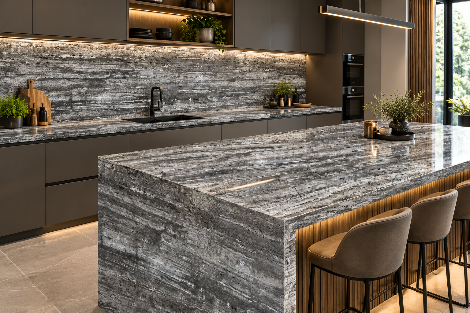 Image 1 of Travertine Silver