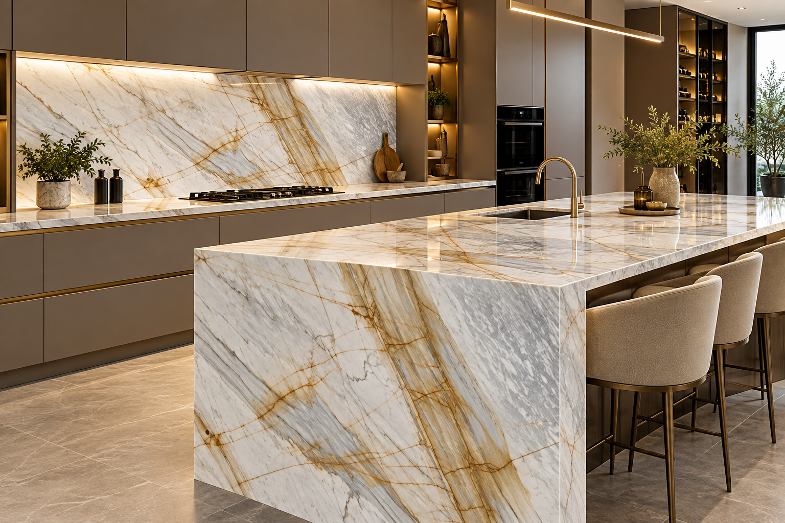 Image 1 of Calacatta Cohen Gold Marble