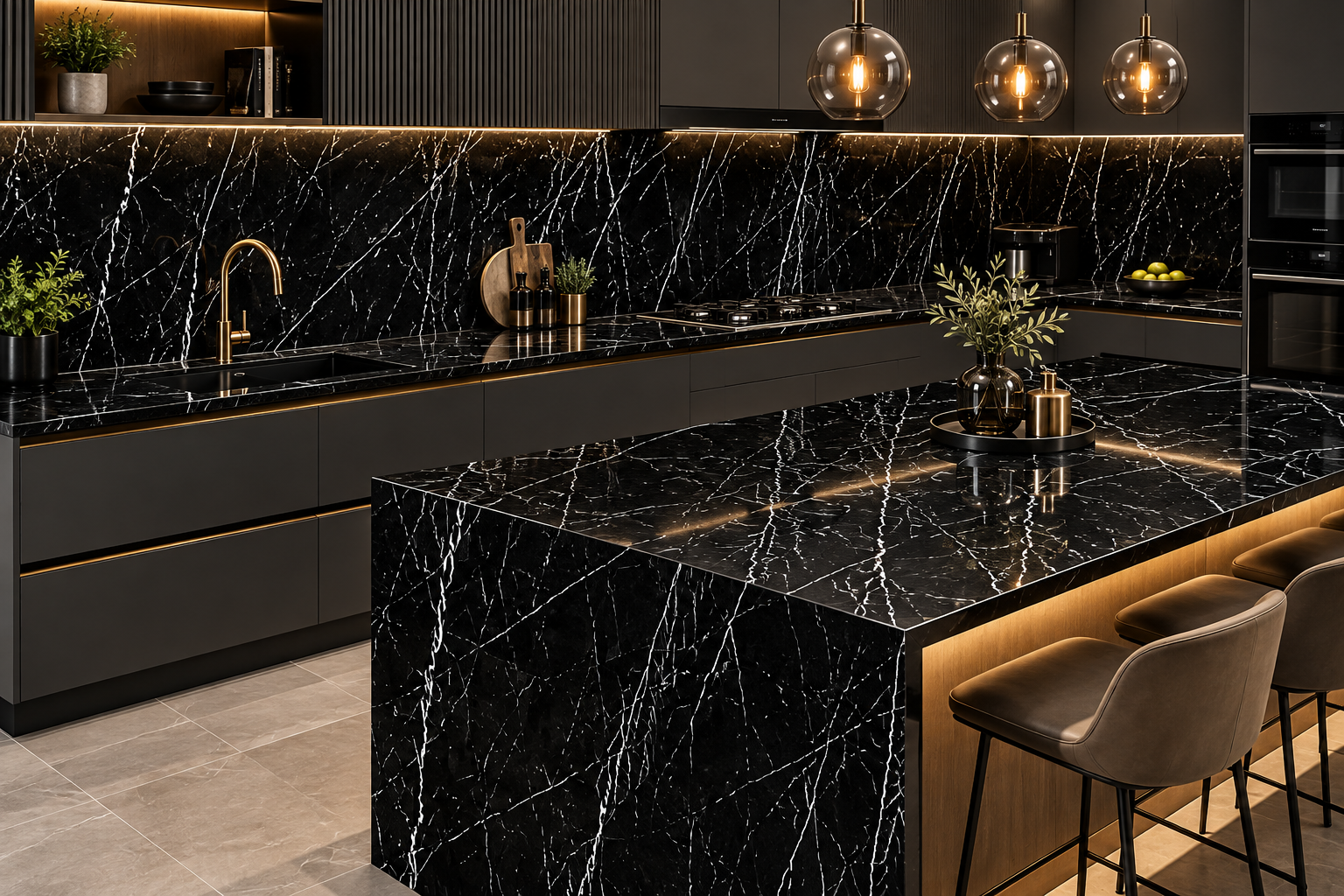Image 1 of Nero Marquina Extra Marble