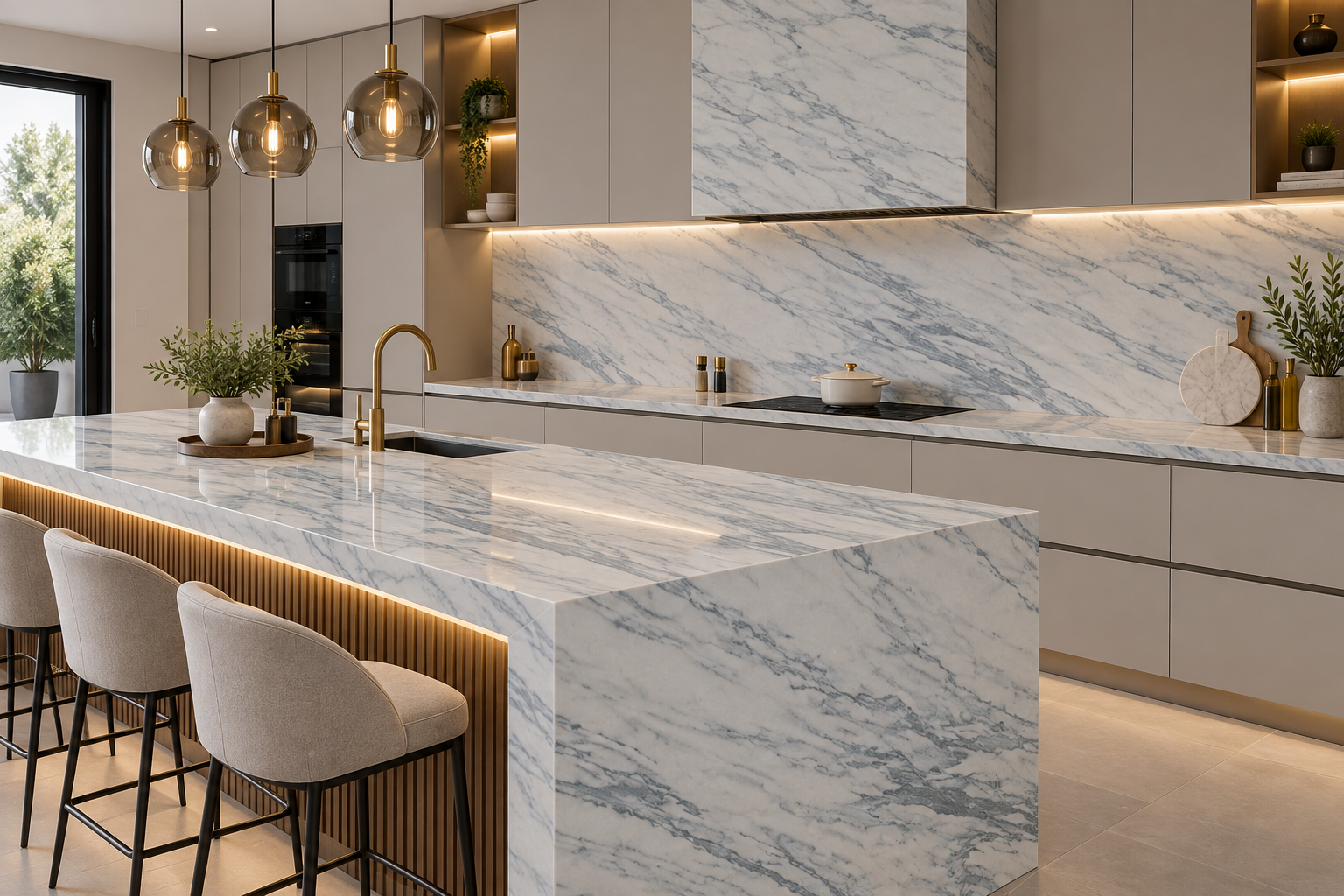 Image 1 of Arabescato Lincoln Marble