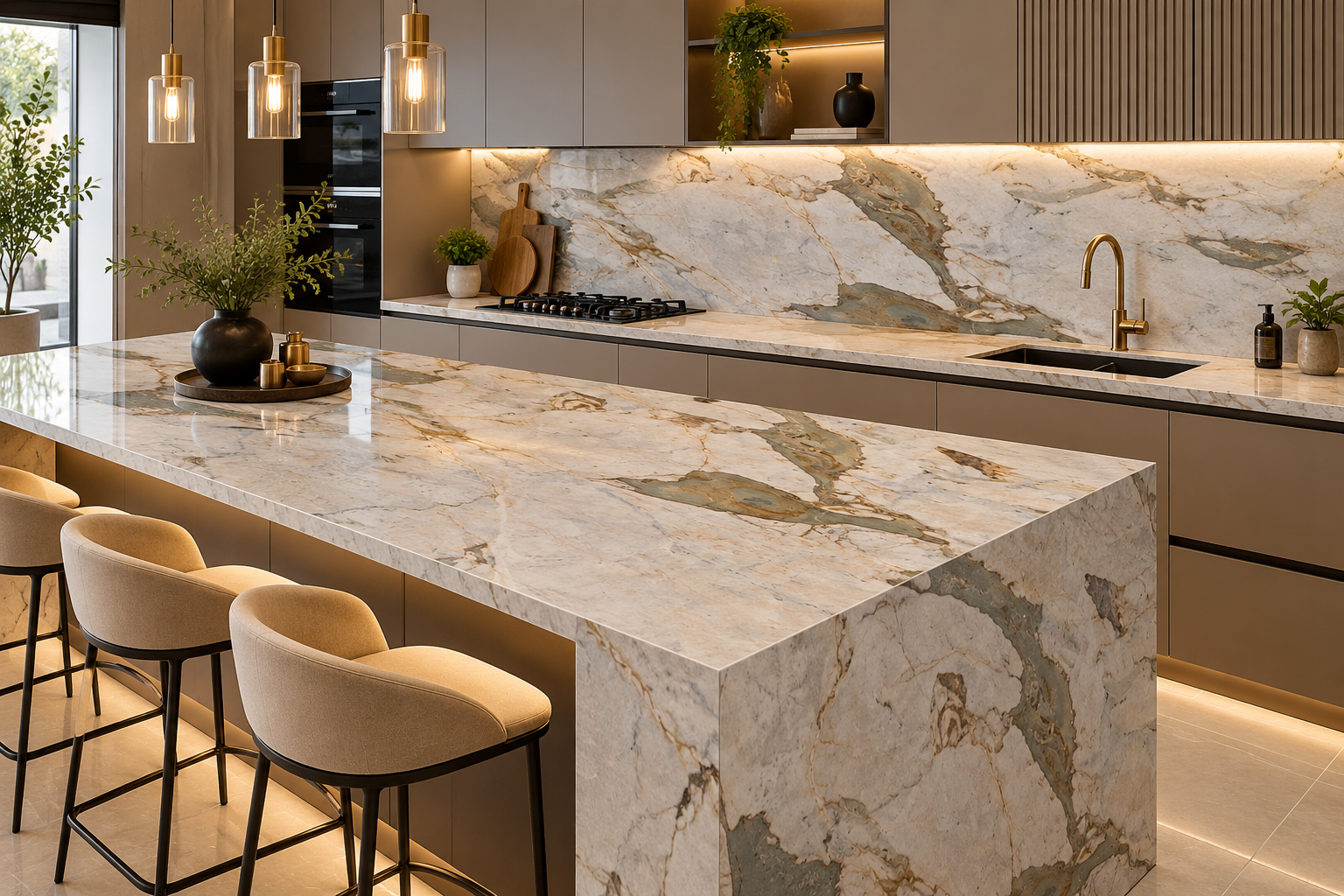 Image 1 of Calacatta Macchia Oro Quartzite