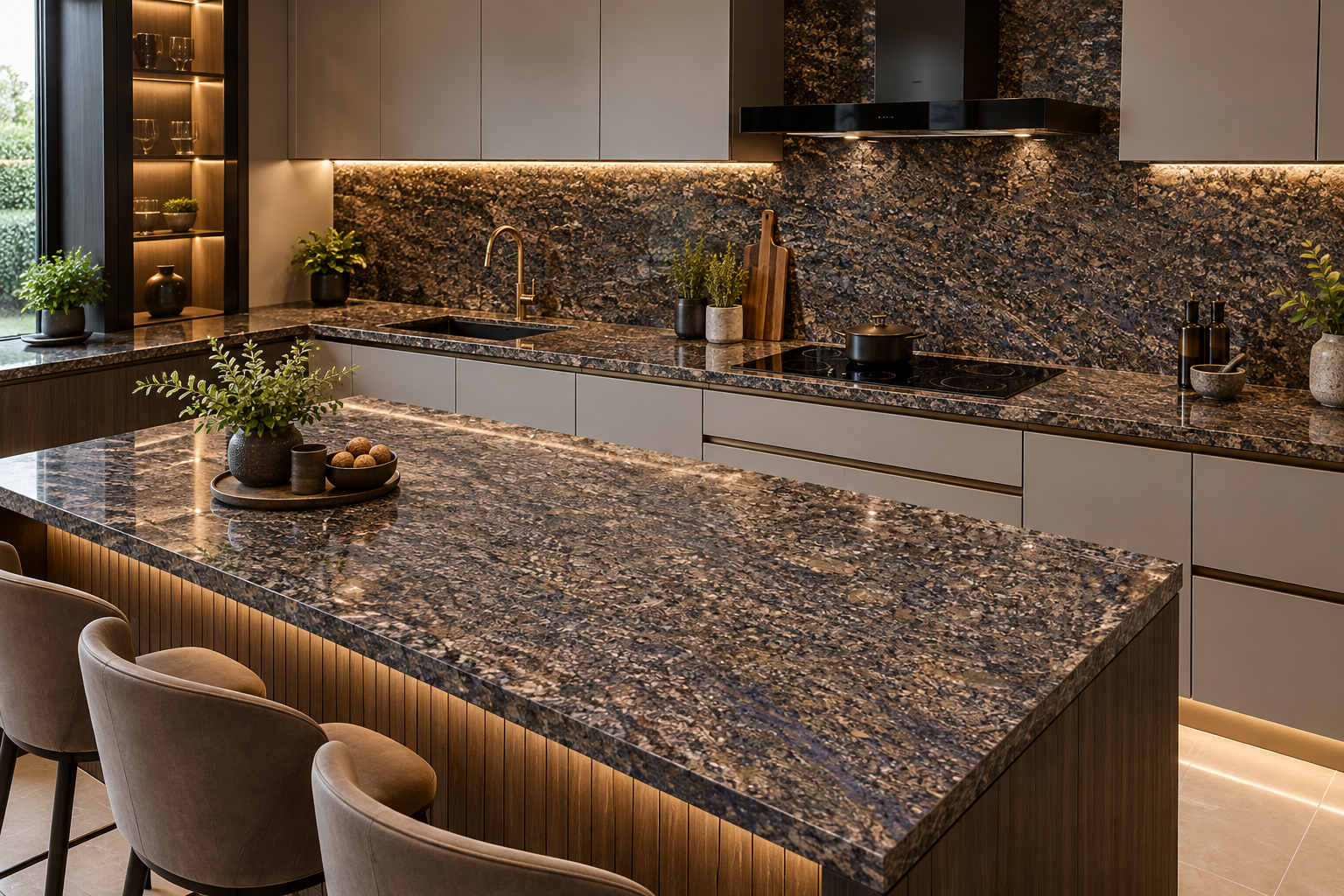 Image 1 of Sapphire Brown Granite