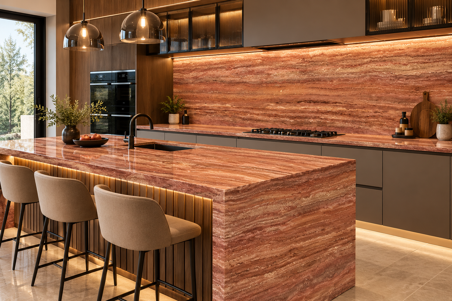 Image 1 of Travertine Rosso