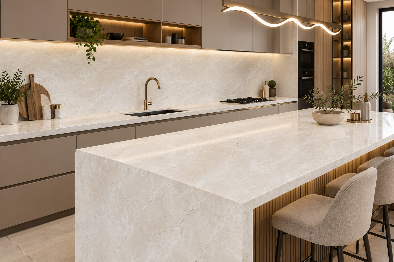 Image 1 of Crema Marfil Marble
