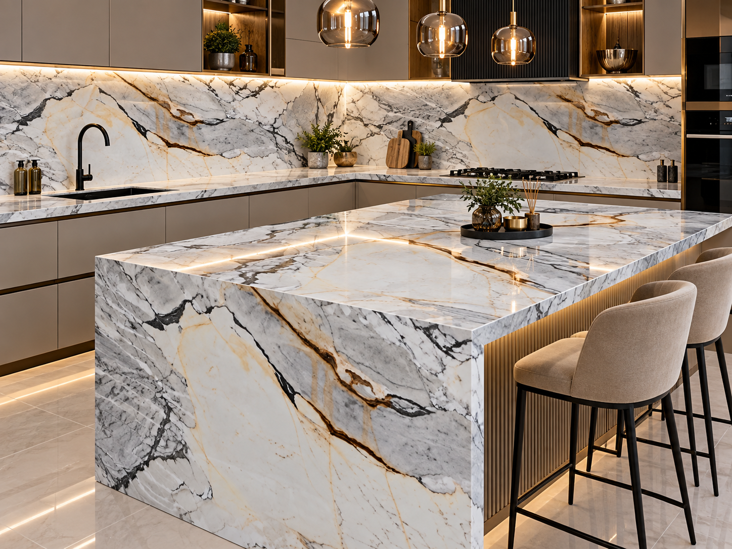 Image 1 of Calacatta Picasso Marble