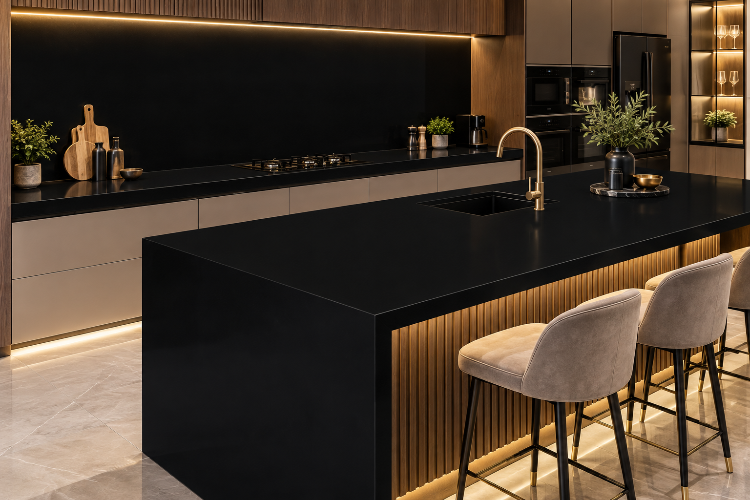 Image 1 of Absolute Black Granite