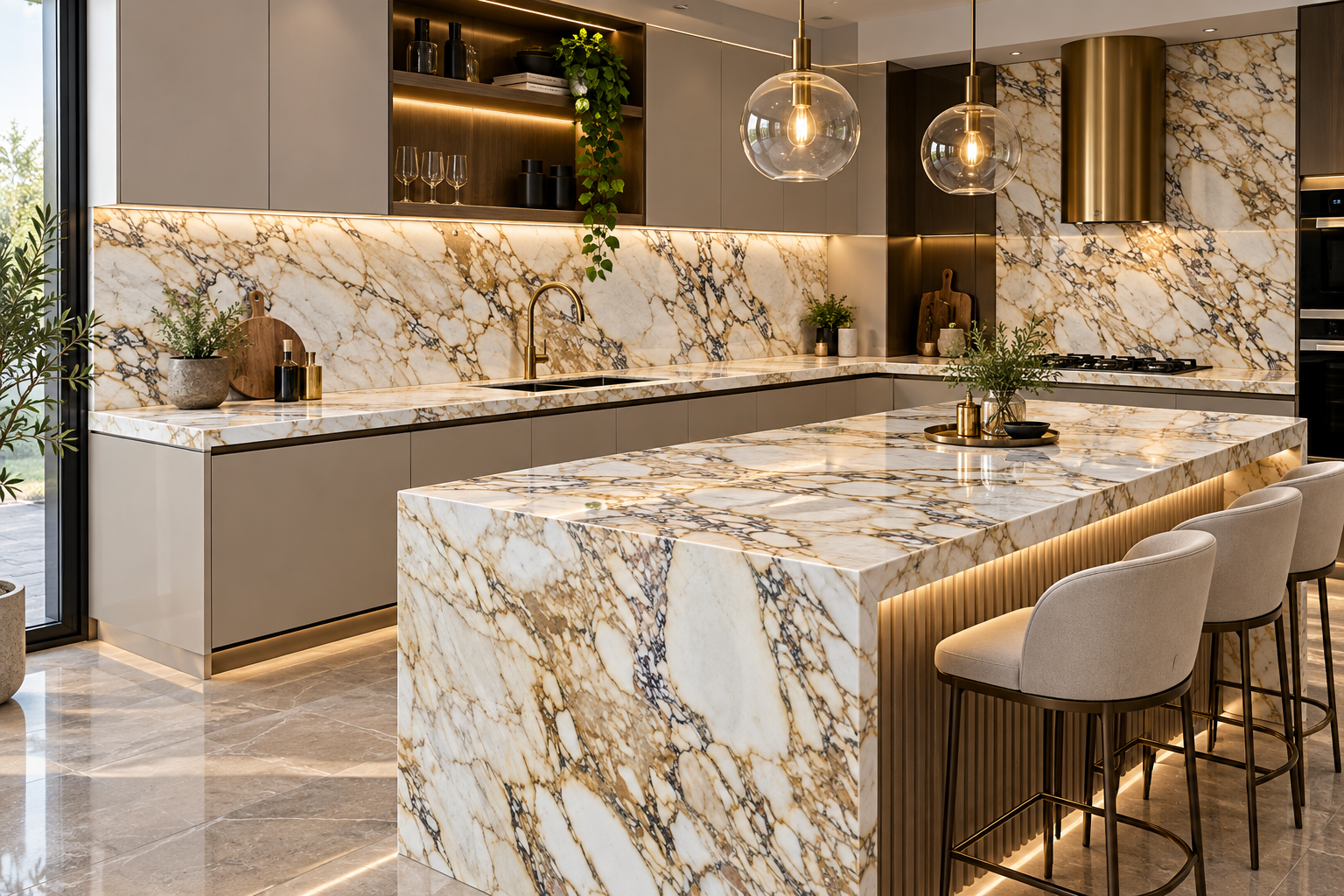 Image 1 of Calacatta Viola Oro Marble