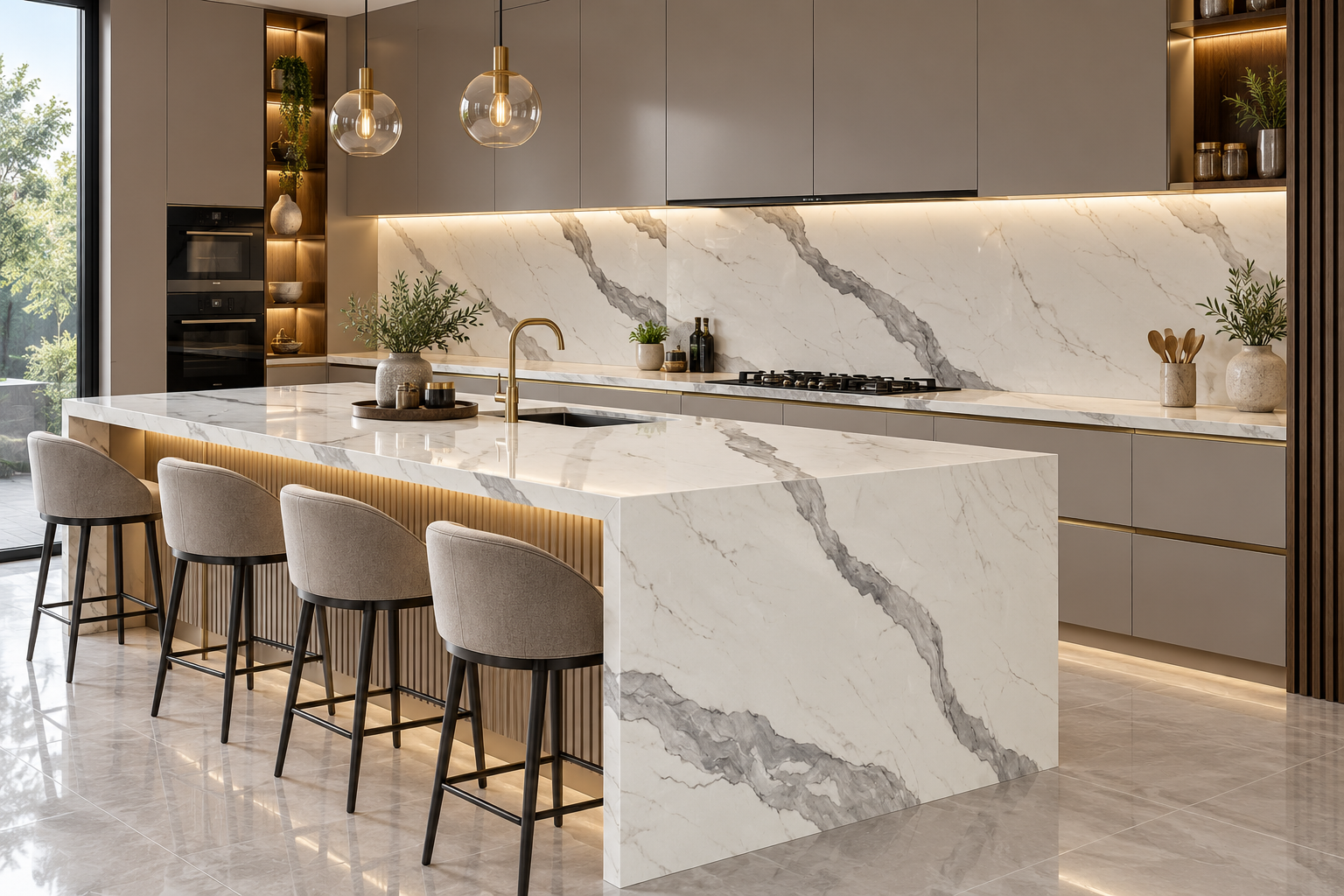 Image 1 of Statuario Full Body Vein Porcelain