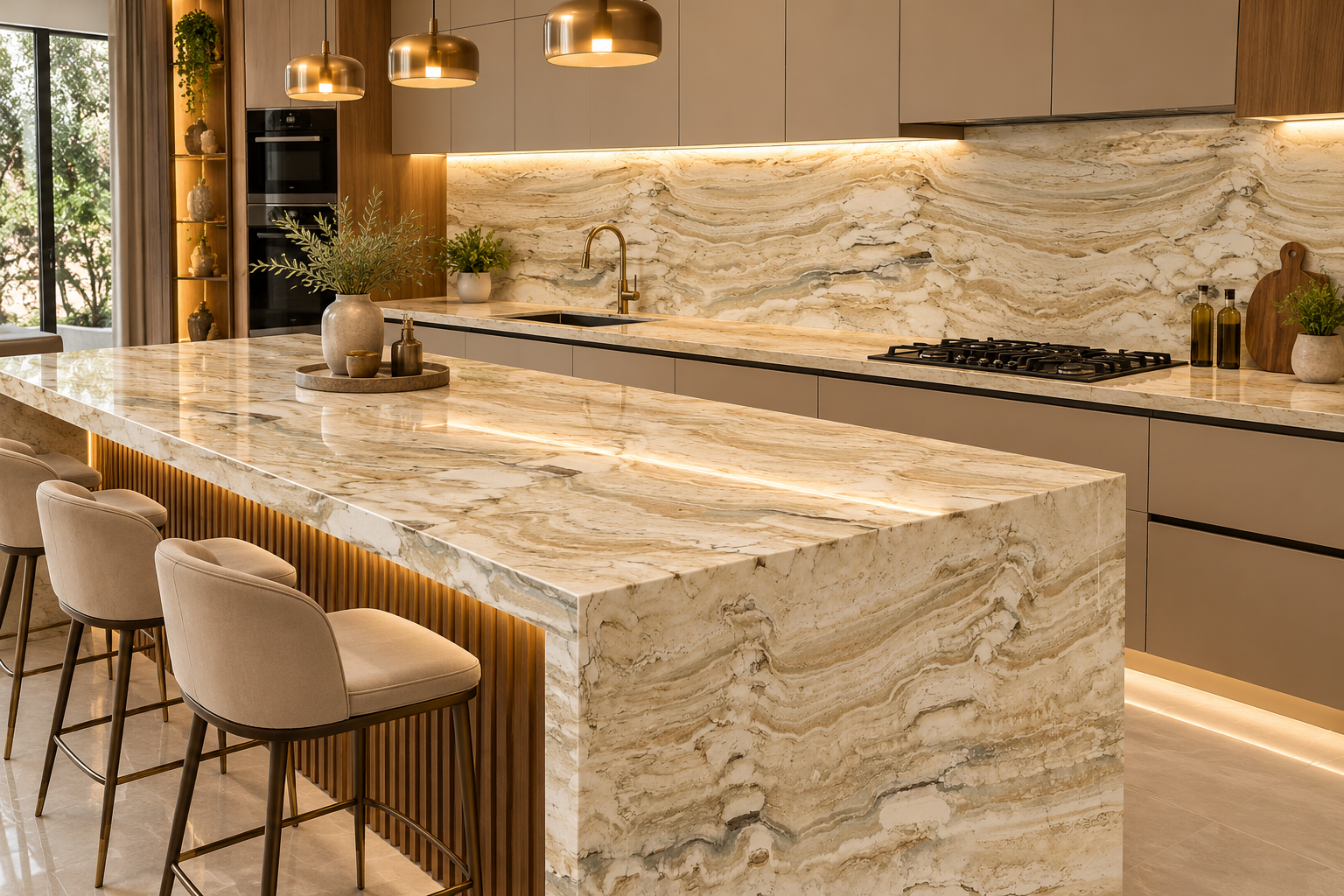 Image 1 of Travertine Silver Navona