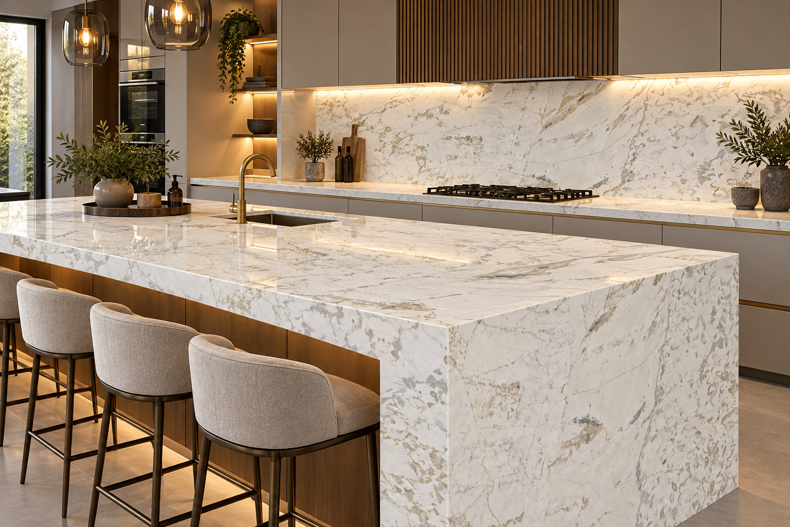 Image 1 of Oyster White Marble