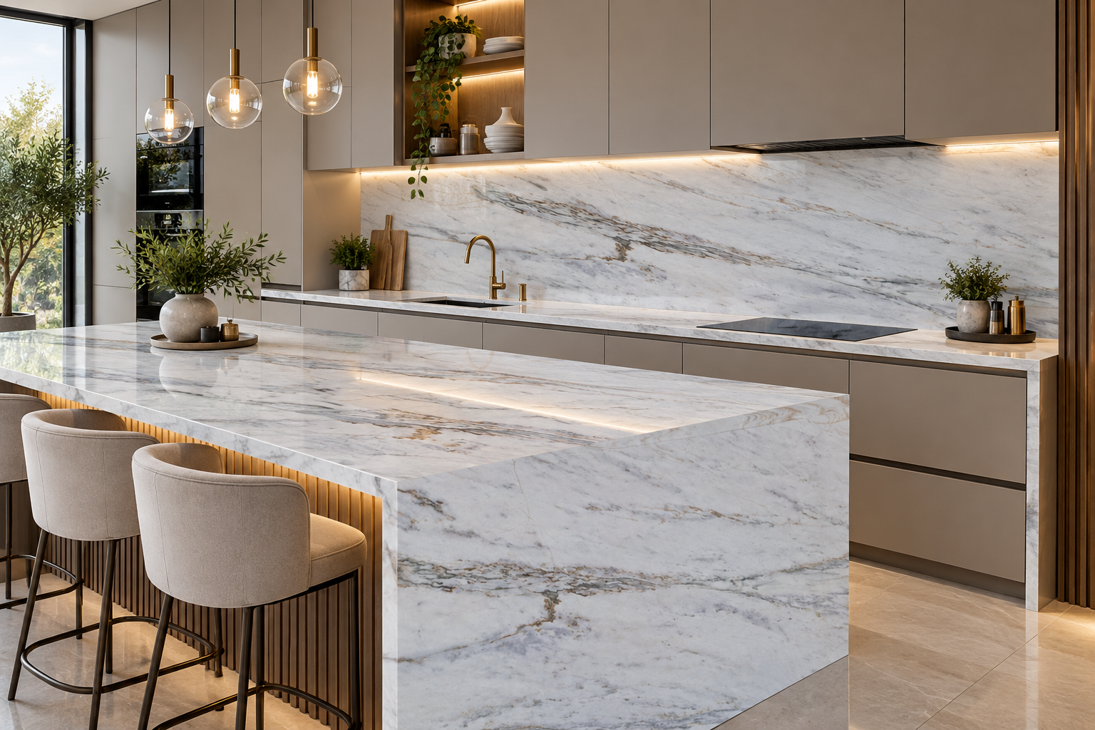 Image 1 of Calacatta Colorado Gold Marble