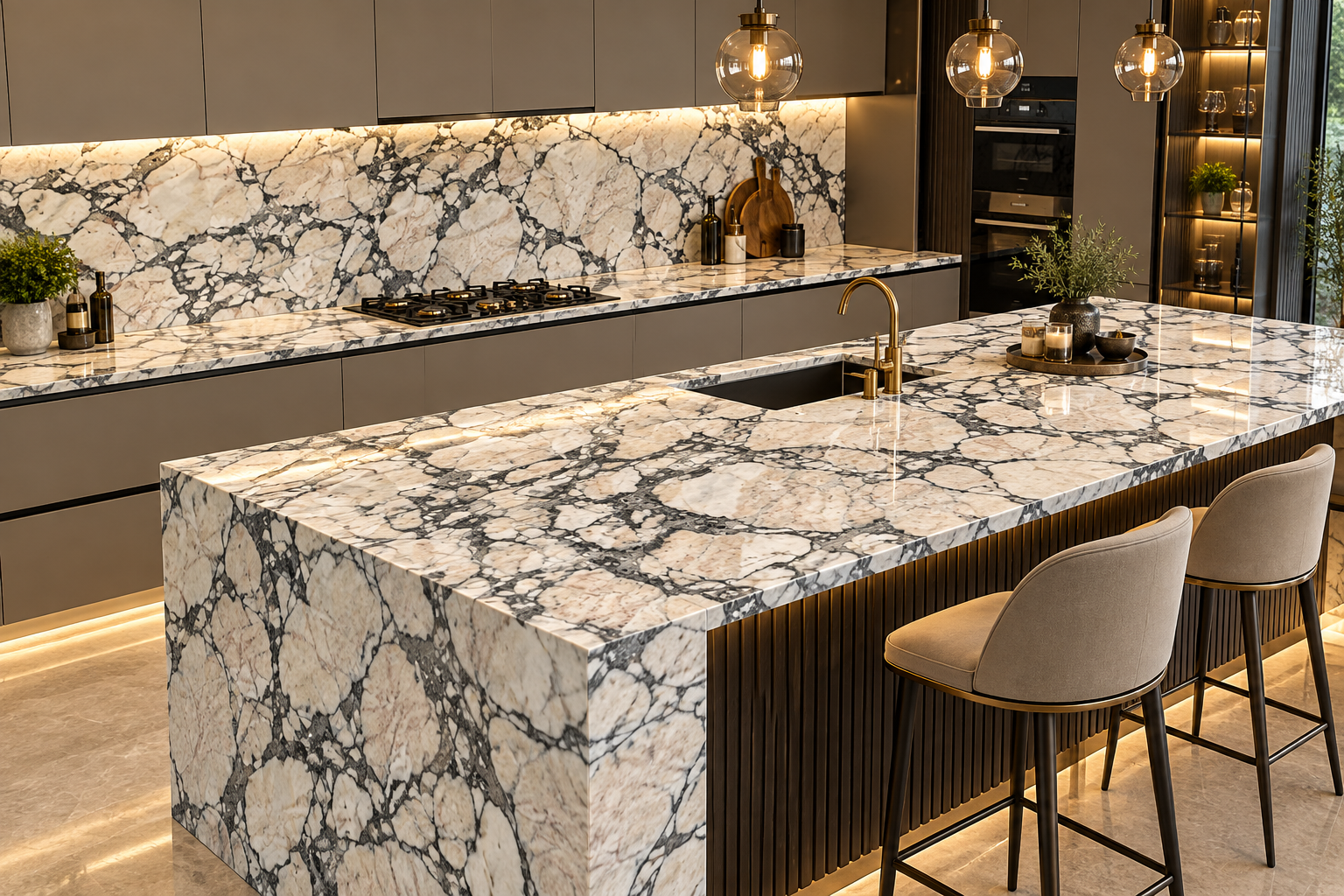 Image 1 of Calacatta Rose Marble