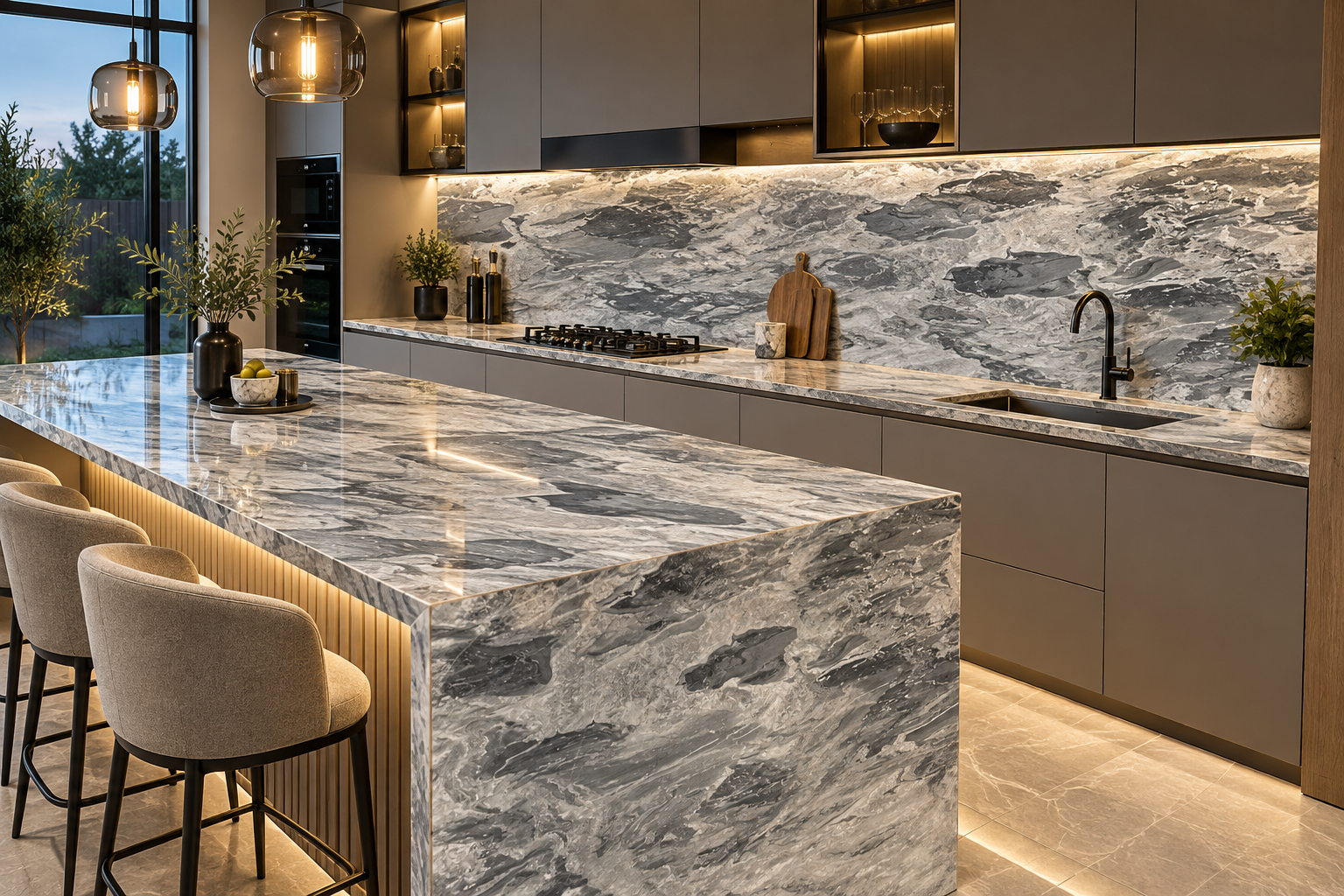 Image 1 of Bardiglio Nuvelato Marble