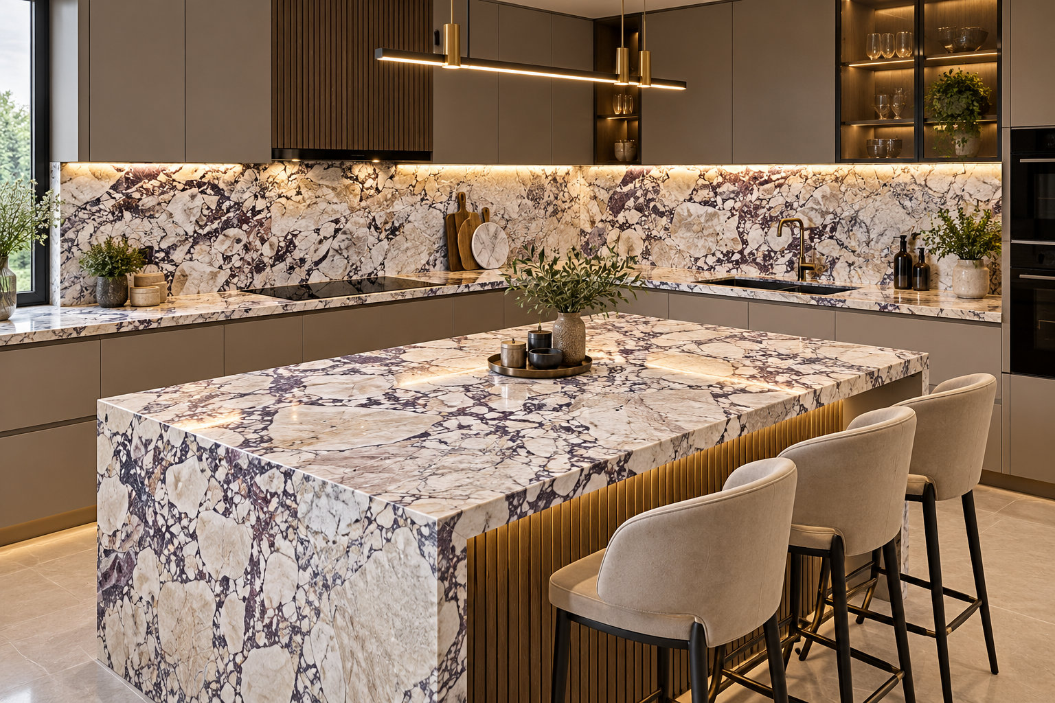 Image 1 of Calacatta Viola Monet Marble