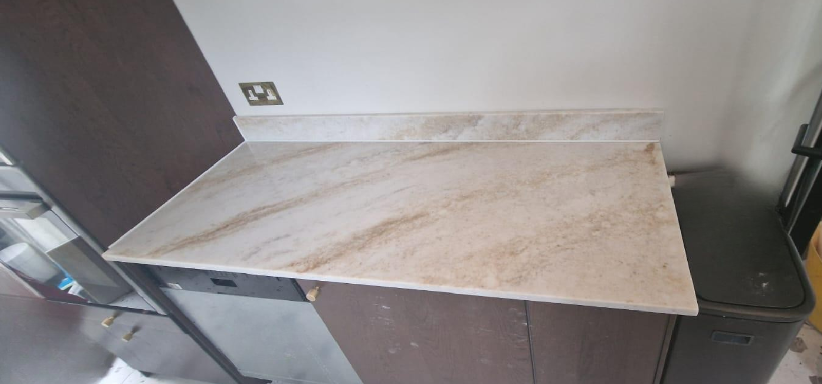 Taj Mahal kitchen worktop project in London