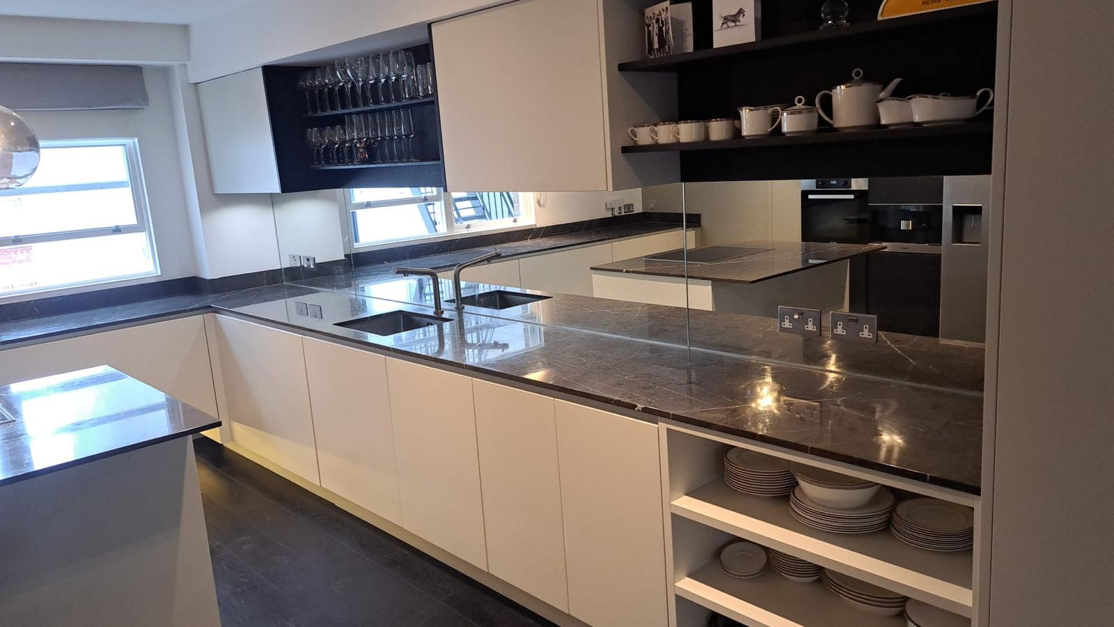 Pietra Grey kitchen worktop project in London